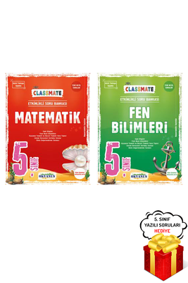 5. Sınıf Classmate Matematik ve Fen Bilimleri Soru Bankası Seti Okyanus Yayınları - Hediyeli