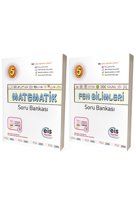 5. Sınıf Matematik Fen Bilimleri Soru Bankası Seti Eis Yayınları