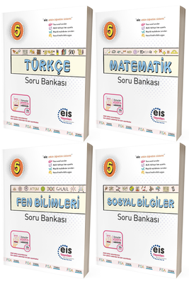 5. Sınıf Türkçe Matematik Fen Bilimleri Sosyal Bilgiler Soru Bankası Seti Eis Yayınları