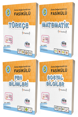 5. Sınıf Türkçe Matematik Fen Bilimleri Sosyal Ünite Değerlendirme Fasikülü Seti Eis Yayınları