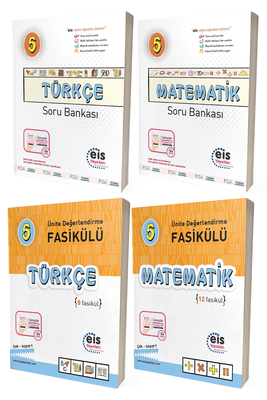 5. Sınıf Türkçe Matematik Soru Bankası ve Ünite Değerlendirme Fasikülü Seti Eis Yayınları