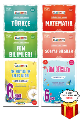 6. Sınıf Classmate Tüm Dersler Soru Bankası 6 Kitap Okyanus Yayınları - Hediyeli