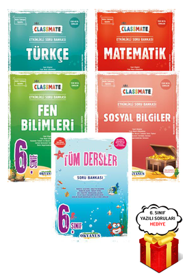 6. Sınıf Classmate Türkçe Matematik Fen Sosyal SB Seti ve Tüm Dersler SB Okyanus - Hediyeli