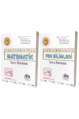 6. Sınıf Matematik Fen Bilimleri Soru Bankası Seti Eis Yayınları