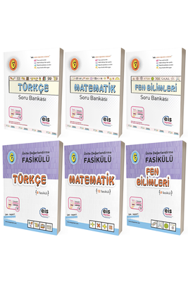 6. Sınıf Türkçe Matematik Fen Bilimleri Soru B. ve Ünite Değerlendirme Fasikülü Seti Eis Yayınları