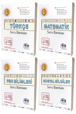 6. Sınıf Türkçe Matematik Fen Bilimleri Sosyal Bilgiler Soru Bankası Seti Eis Yayınları