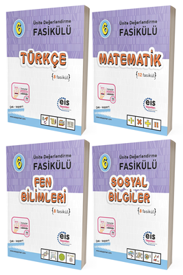 6. Sınıf Türkçe Matematik Fen Bilimleri Sosyal Ünite Değerlendirme Fasikülü Seti Eis Yayınları