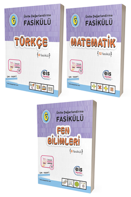 6. Sınıf Türkçe Matematik Fen Bilimleri Ünite Değerlendirme Fasikülü Seti Eis Yayınları