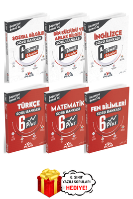 6. Sınıf Türkçe Matematik Fen Plus Sosyal Din İngilizce Temel Soru Bankası Seti 6 Kitap Koray Varol