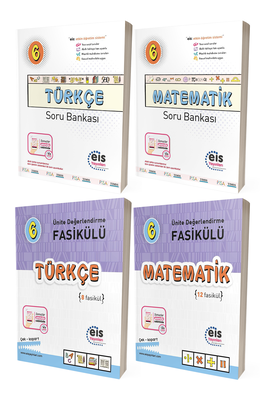 6. Sınıf Türkçe Matematik Soru Bankası ve Ünite Değerlendirme Fasikülü Seti Eis Yayınları