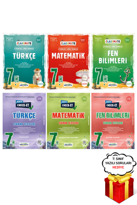 7. Sınıf 6'lı Türkçe Matematik Fen Bilimleri Soru Bankası Tekrar Testleri Seti Okyanus - Hediyeli