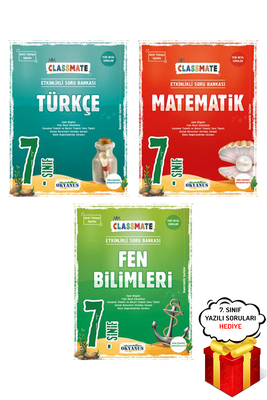 7. Sınıf Classmate Türkçe Matematik Fen Bilimleri Soru Bankası Okyanus Yayınları - Hediyeli