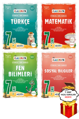 7. Sınıf Classmate Türkçe Matematik Fen Bilimleri Sosyal Soru Bankası Okyanus Yayınları - Hediyeli