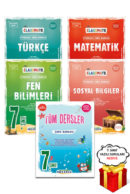 7. Sınıf Classmate Türkçe Matematik Fen Sosyal ve Tüm Dersler Soru Bankası Okyanus - Hediyeli