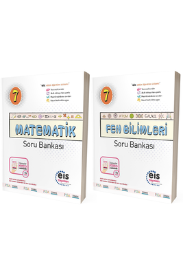 7. Sınıf Matematik Fen Bilimleri Soru Bankası Seti Eis Yayınları