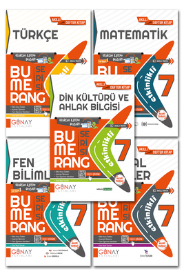 7. Sınıf Tüm Dersler Soru Bankası Bumerang Etkinlikli Defter Kitap 7 Kitap Günay Yayınları