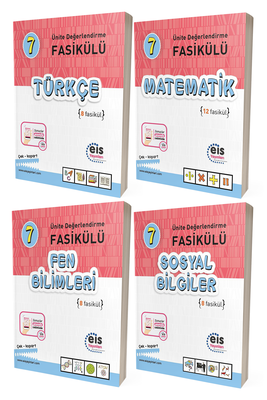 7. Sınıf Türkçe Matematik Fen Bilimleri Sosyal Ünite Değerlendirme Fasikülü Seti Eis Yayınları