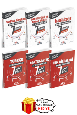 7. Sınıf Türkçe Matematik Fen Plus Sosyal Din İngilizce Temel Soru Bankası Seti 6 Kitap Koray Varol