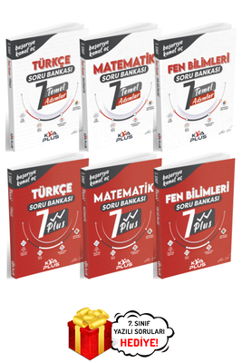 7.Sınıf Türkçe Matematik Fen Bilimleri Temel ve Plus Soru Bankası Seti 6 Kitap Koray Varol Yayınları