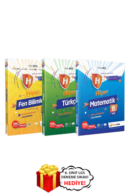 8. Sınıf Hiper Matematik Fen Bilimleri Türkçe Konu Anlatımlı Soru Bankası Seti Hiper Zeka