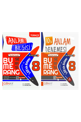 8. Sınıf LGS Anlam Bilgisi Soru Bankası ve Deneme Seti Günay Yayınları