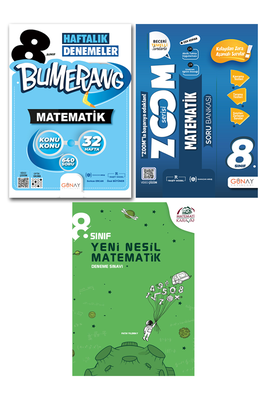 8. Sınıf LGS Matematik 3'lü Avantaj Seti Günay Yayınları