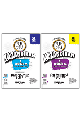 8. Sınıf LGS Matematik Fen Bilimleri 1. Dönem Sayısal Soru Bankası Seti Ankara Yayıncılık