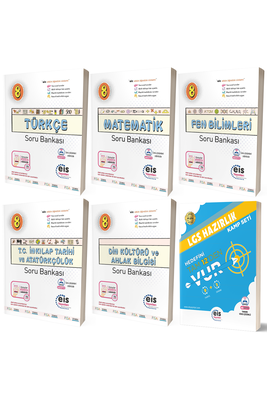 8. Sınıf LGS Tüm Dersler Soru Bankası Seti ve LGS 9+3 Kamp Kitabı Eis Yayınları