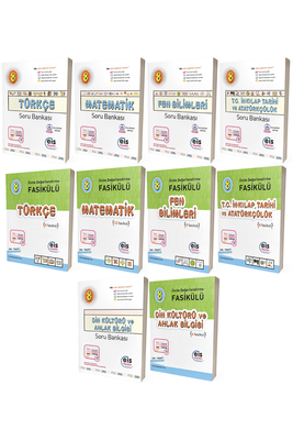 8. Sınıf LGS Tüm Dersler Soru Bankası ve Ünite Değerlendirme Fasikülü Seti 10 Kitap Eis Yayınları