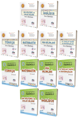 8. Sınıf LGS Tüm Dersler Soru Bankası ve Ünite Değerlendirme Fasikülü Seti 12 Kitap Eis Yayınları