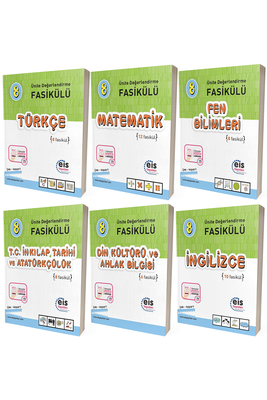 8. Sınıf LGS Tüm Dersler Ünite Değerlendirme Fasikülü Seti Tam 6 Kitap Eis Yayınları