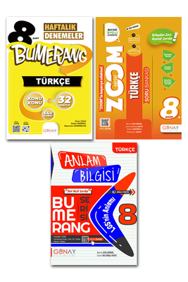 8. Sınıf LGS Türkçe Anlam Bilgisi 3'lü Avantaj Seti Günay Yayınları