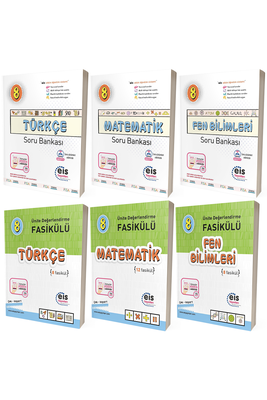 8. Sınıf LGS Türkçe Matematik Fen Bilimleri Soru Bankası ve Ünite Değerlendirme Seti Eis Yayınları