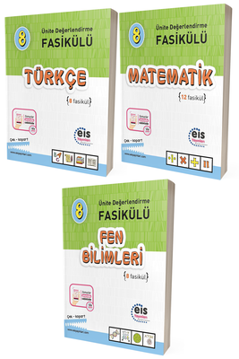 8. Sınıf LGS Türkçe Matematik Fen Bilimleri Ünite Değerlendirme Fasikülü Eis Yayınları