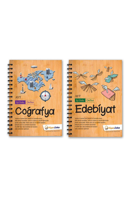 AYT Coğrafya ve Edebiyat İçi Dolu Defter Seti Hiper Zeka