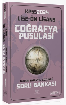 CBA Yayınları 2024 KPSS Lise Ön Lisans Coğrafya Pusulası Soru Bankası Çözümlü - Barış Salt CBA Yayınları