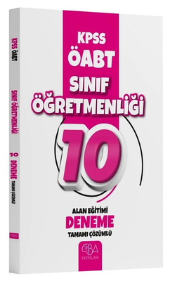 CBA Yayınları ÖABT Sınıf Öğretmenliği Alan Eğitimi 10 Deneme Çözümlü CBA Yayınları