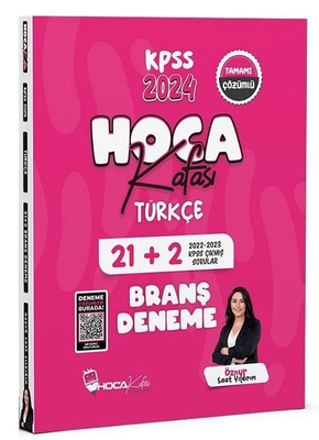 Hoca Kafası 2024 KPSS Türkçe 21+2 Deneme Video Çözümlü - Öznur Saat Yıldırım Hoca Kafası Yayınları