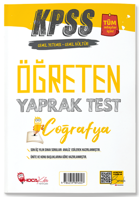 Hoca Kafası KPSS Coğrafya Öğreten Yaprak Test Hoca Kafası Yayınları