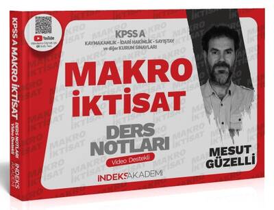 İndeks Akademi 2024 KPSS A Grubu Makro İktisat Video Ders Notları - Mesut Güzelli İndeks Akademi Yayıncılık