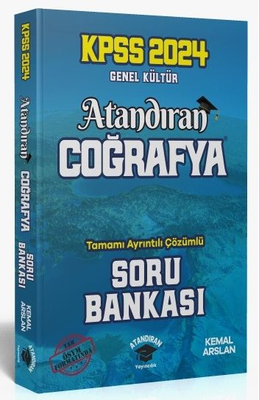 Atandıran 2024 KPSS Coğrafya Soru Bankası Çözümlü - Kemal Arslan Atandıran Yayıncılık