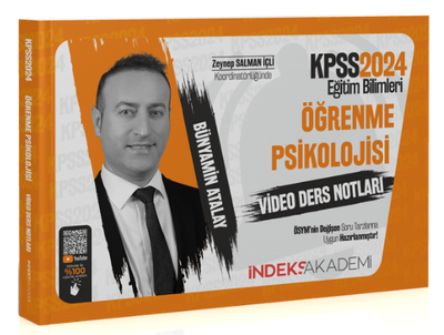 İndeks Akademi 2024 KPSS Eğitim Bilimleri Öğrenme Psikolojisi Video Ders Notları - Bünyamin Atalay İndeks Akademi Yayıncılık