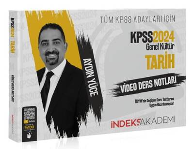 İndeks Akademi 2024 KPSS Tarih Video Ders Notları - Aydın Yüce İndeks Akademi Yayıncılık