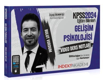 İndeks Akademi 2024 KPSS Eğitim Bilimleri Gelişim Psikolojisi Video Ders Notları - Bulut Vurdum İndeks Akademi Yayıncılık