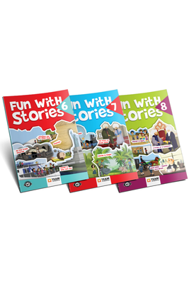 İngilizce Hikaye Kitabı Seti 3 Kitap Fun With Stories Level 6-7-8 Team ELT Publishing