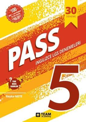 Team ELT Publishing Pass 5 - 32 Adet Yeni Nesil LGS Deneme Sınavı