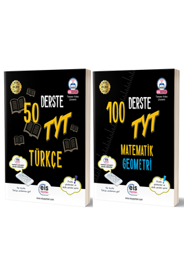 TYT 100 Derste Matematik Geometri ve 50 Derste Türkçe Seti Eis Yayınları