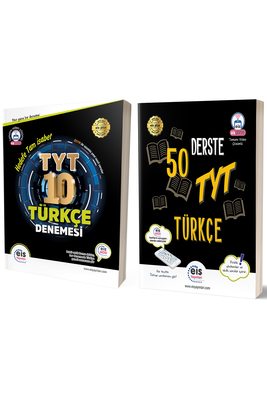 TYT 50 Derste Türkçe ve Türkçe 10'lu Branş Denemeleri Seti Eis Yayınları