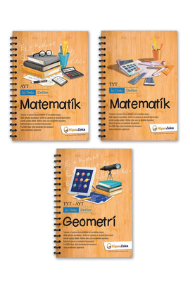 TYT AYT Matematik ve Geometri İçi Dolu Defter Seti Hiper Zeka