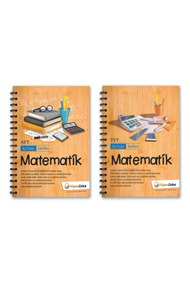 TYT Matematik ve AYT Matematik İçi Dolu Defter Seti Hiper Zeka